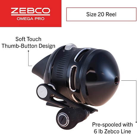 Zebco Omega Pro Spincast Fishing Reel